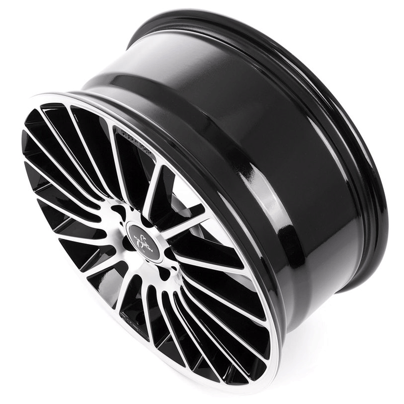 17 Zoll K1 Alufelgen 7x17 5x108 ET48 in schwarz poliert für